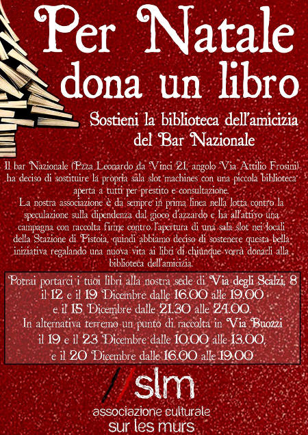 sur les murs. “BIBLIOTECA DELL’AMICIZIA” AL BAR NAZIONALE