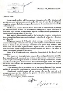 La lettera del dottor Viccaro