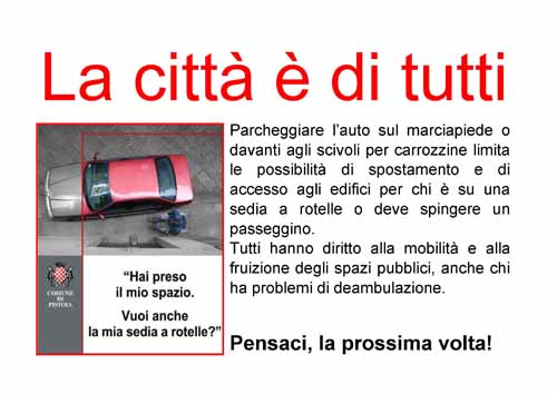 GIORNATA INTERNAZIONALE DISABILITÀ, IMPEGNATI EX AUSILIARI DEL TRAFFICO