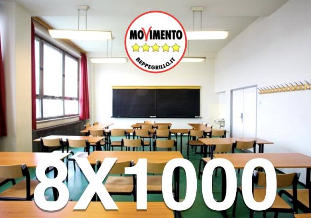 m5s. «DOVE SONO I SOLDI DELL’8 X1000 ALL’EDILIZIA SCOLASTICA?»