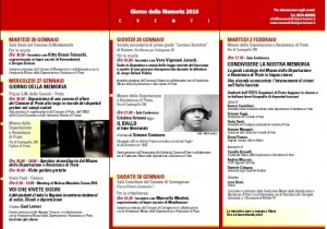 Il programma degli eventi