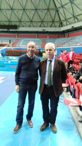 Il delegato allo sport Dal Porto con il vicepresidente nazionale Federscherma Azzi