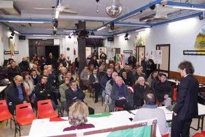 La sala del Circolo Garibaldi