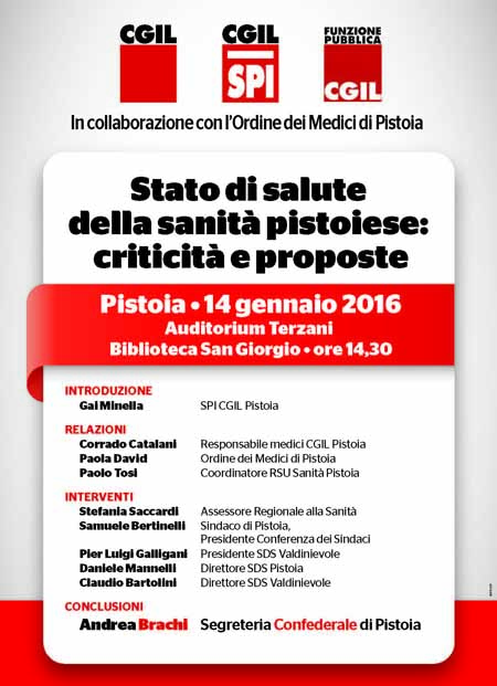 UN CONVEGNO SULLA SANITÀ PISTOIESE