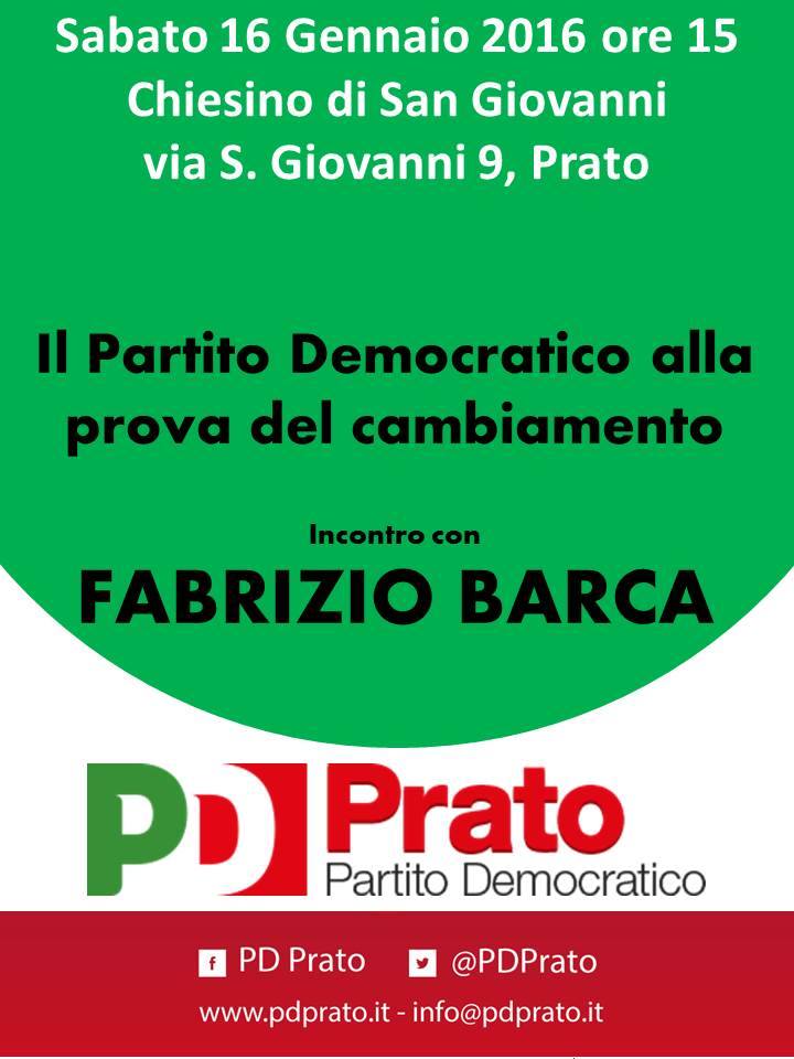 prato. “IL PD ALLA PROVA DEL CAMBIAMENTO”