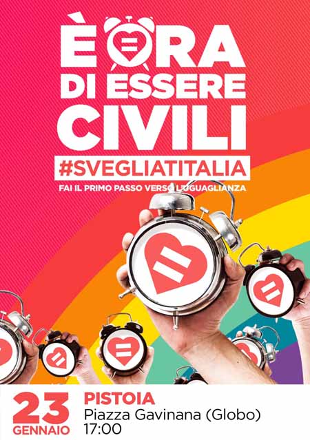 #SVEGLIATITALIA, PISTOIA ADERISCE ALLA MOBILITAZIONE NAZIONALE