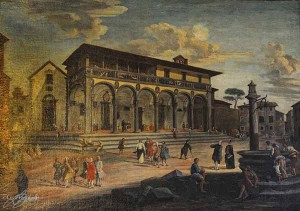 La piazza nel 1657