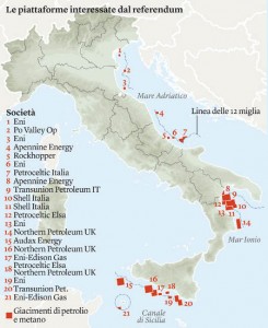 Concessioni interessate dal referendum 17 aprile