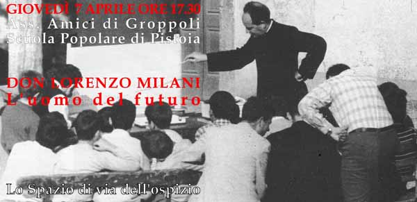 pistoia. “L’UOMO DEL FUTURO” ALLA SCUOLA POPOLARE