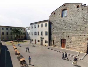 Piazza SpiritoSanto e Chiesa di Sant’Ignazio di Loyola a Pistoia