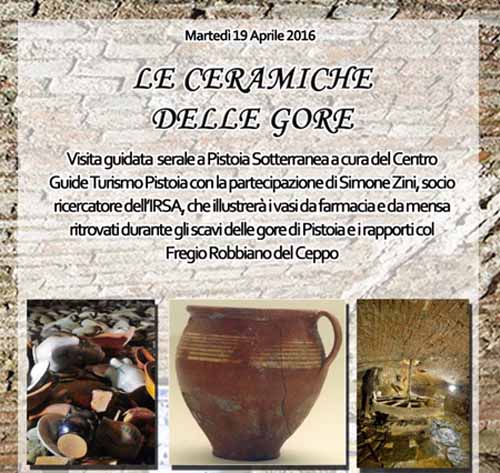 pistoia. LE CERAMICHE DELLE GORE