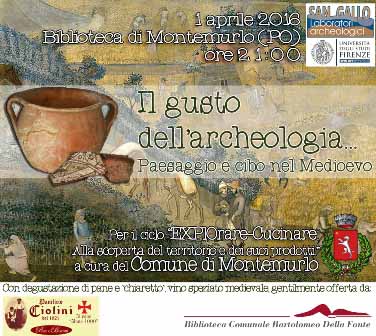 montemurlo & cucina. “IL GUSTO DELL’ARCHEOLOGIA”