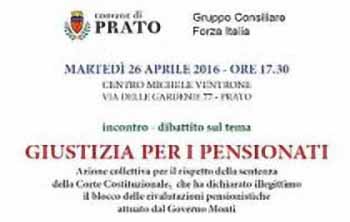 prato. GIUSTIZIA PER I PENSIONATI