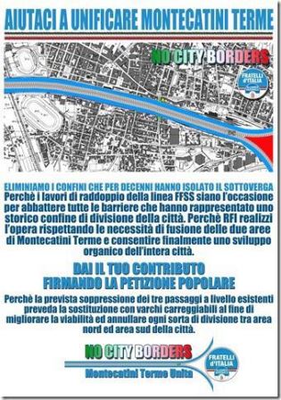 FDI-AN, PETIZIONE POPOLARE RADDOPPIO FERROVIA