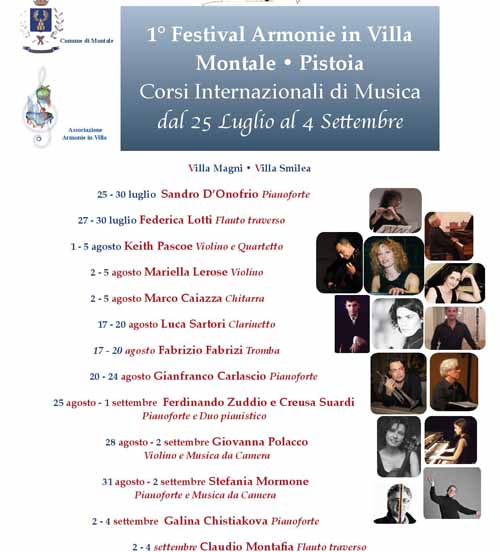 montale. CONCERTI D’ESTATE ALLA SMILEA