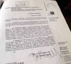 Ex-Martinelli, una lettera dell’Asl