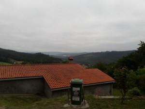 Il cielo plumbeo durante il Cammino di Santiago