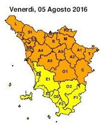 maltempo. CODICE ARANCIONE PER TEMPORALI E RISCHIO IDROGEOLOGICO