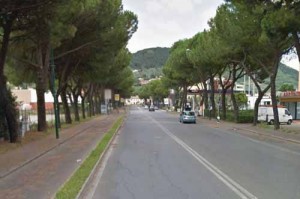 Prato. Uno dei tratti di Viale Galilei interessato dai lavori notturni