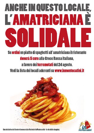 montecatini. L’AMATRICIANA È SOLIDALE