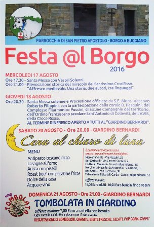 borgo a buggiano. “FESTA @L BORGO” 2016