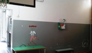 Anche nella palestra di via Morecci c'è ora il defibrillatore