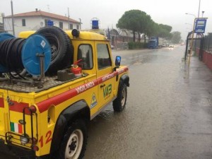 I volontari della Vab impegnati a Montemurlo