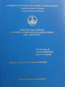 La tesi di Carlotta Raimondo