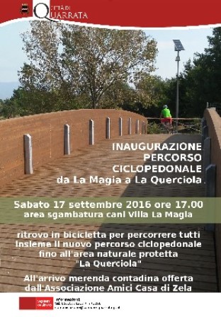 quarrata. IN BICI DALLA MAGIA ALLA QUERCIOLA