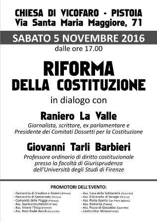 riforma della costituzione. IN DIALOGO CON RANIERO LA VALLE E GIOVANNI TARLI BARBIERI