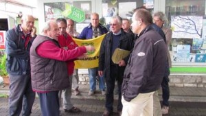 L'agricoltore Franco Gori con l'assessore Gabriele Romiti