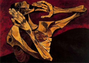 Un’opera di Oswaldo Guayasamìn