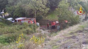 L’incendio a Ponte di Serravalle