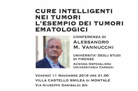 montale. CURE INTELLIGENTI NEI TUMORI, CONFERENZA A VILLA SMILEA