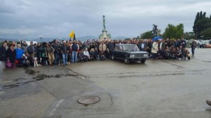 I fan al piazzale Michelangelo