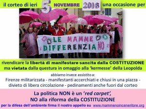 Alla manifestazione il corteo delle “Mamme No inceneritore”