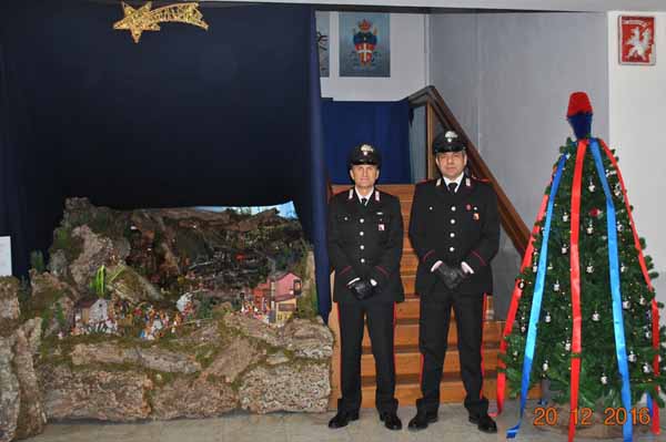 PRESEPE DEI CARABINIERI AL COMANDO PROVINCIALE