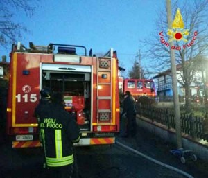 Vigili del fuoco. L’intervento a Marliana