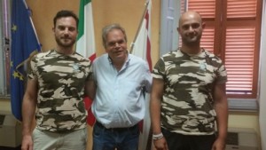 Nella foto il sindaco con Francesco Bacci ed Enrico Lunghi della Naturaloasis