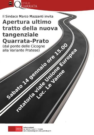 quarrata-prato. NUOVA TANGENZIALE, ULTIMO TRATTO