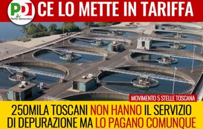 acqua. M5S, IL REGALO DEL PD AI GESTORI PRIVATI