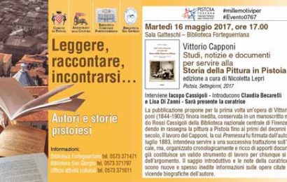 “STUDI, NOTIZIE E DOCUMENTI PER SERVIRE ALLA STORIA DELLA PITTURA IN PISTOIA”