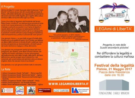 pistoia. FESTIVAL DELLA LEGALITÀ IN PIAZZA DELLA RESISTENZA