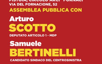 ARTICOLO 1 CON SINISTRA PER PISTOIA E BERTINELLI