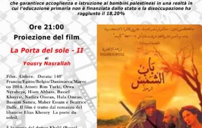 I VENERDÌ DEL CINEMA PALESTINESE, “LA PORTA DEL SOLE – II”