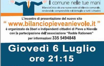 pieve a nievole. UN SITO WEB CHE CONSENTE DI LEGGERE FACILMENTE IL BILANCIO COMUNALE