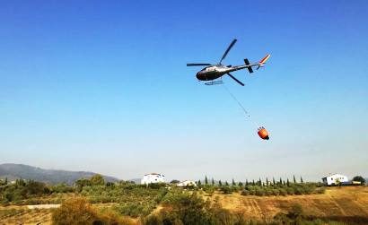 incendio casalguidi. SITUAZIONE IN MIGLIORAMENTO