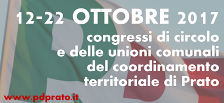 prato. CONGRESSO PD, AL VOTO 2132 ISCRITTI