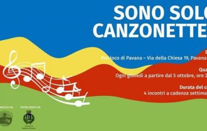 pavana. “SONO SOLO CANZONETTE”