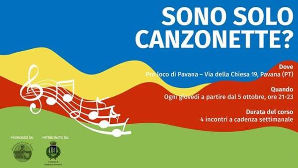 pavana. “SONO SOLO CANZONETTE”